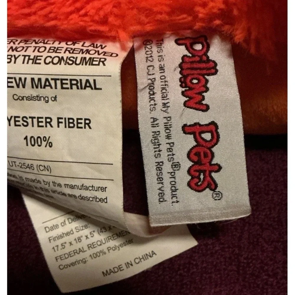 Pillow Pets Neon Orange Neonz Dog 16